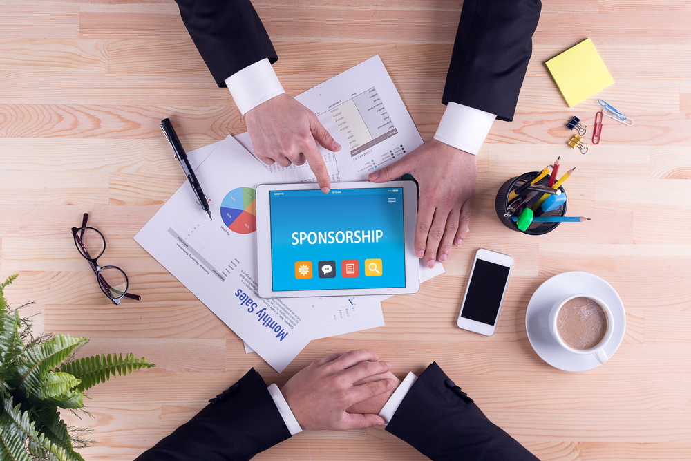 Sponsorship,Concept,On,Tablet,Pc,Screen